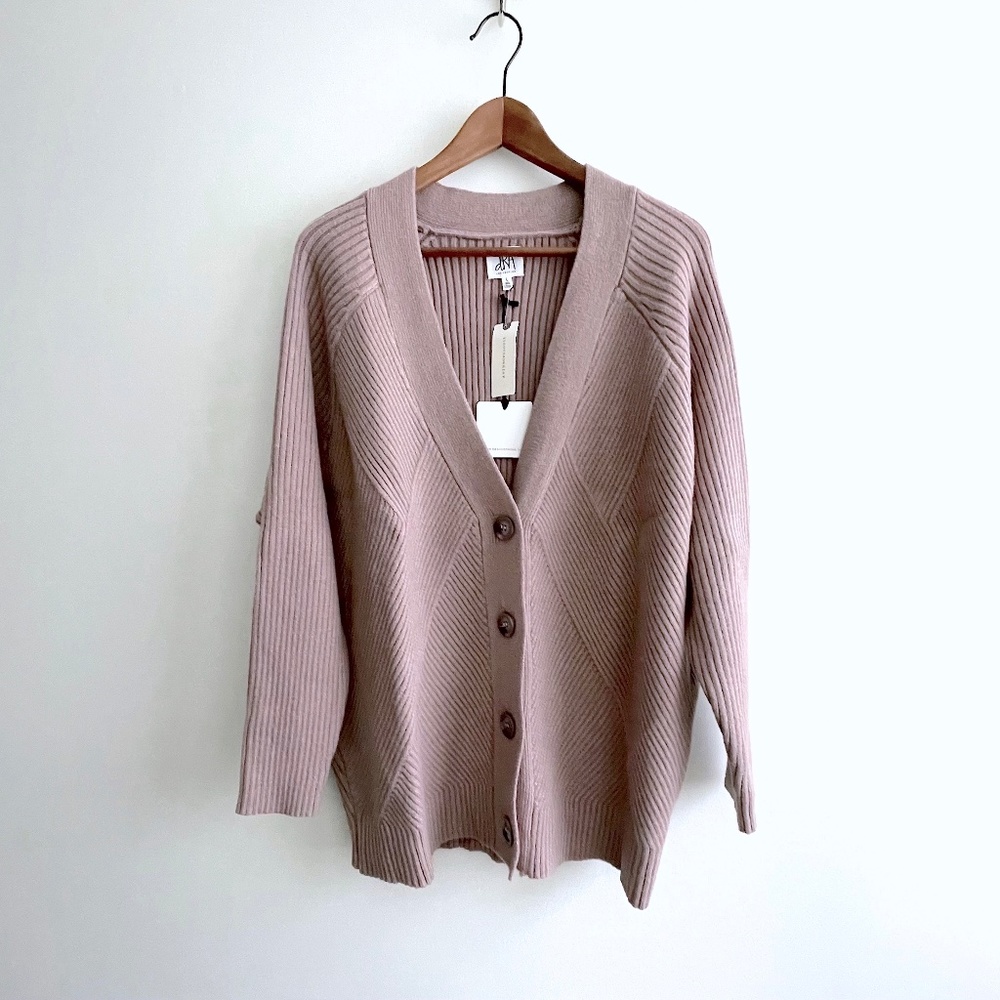 Anthropologie dRA Ribbed Button-Up Cardigan